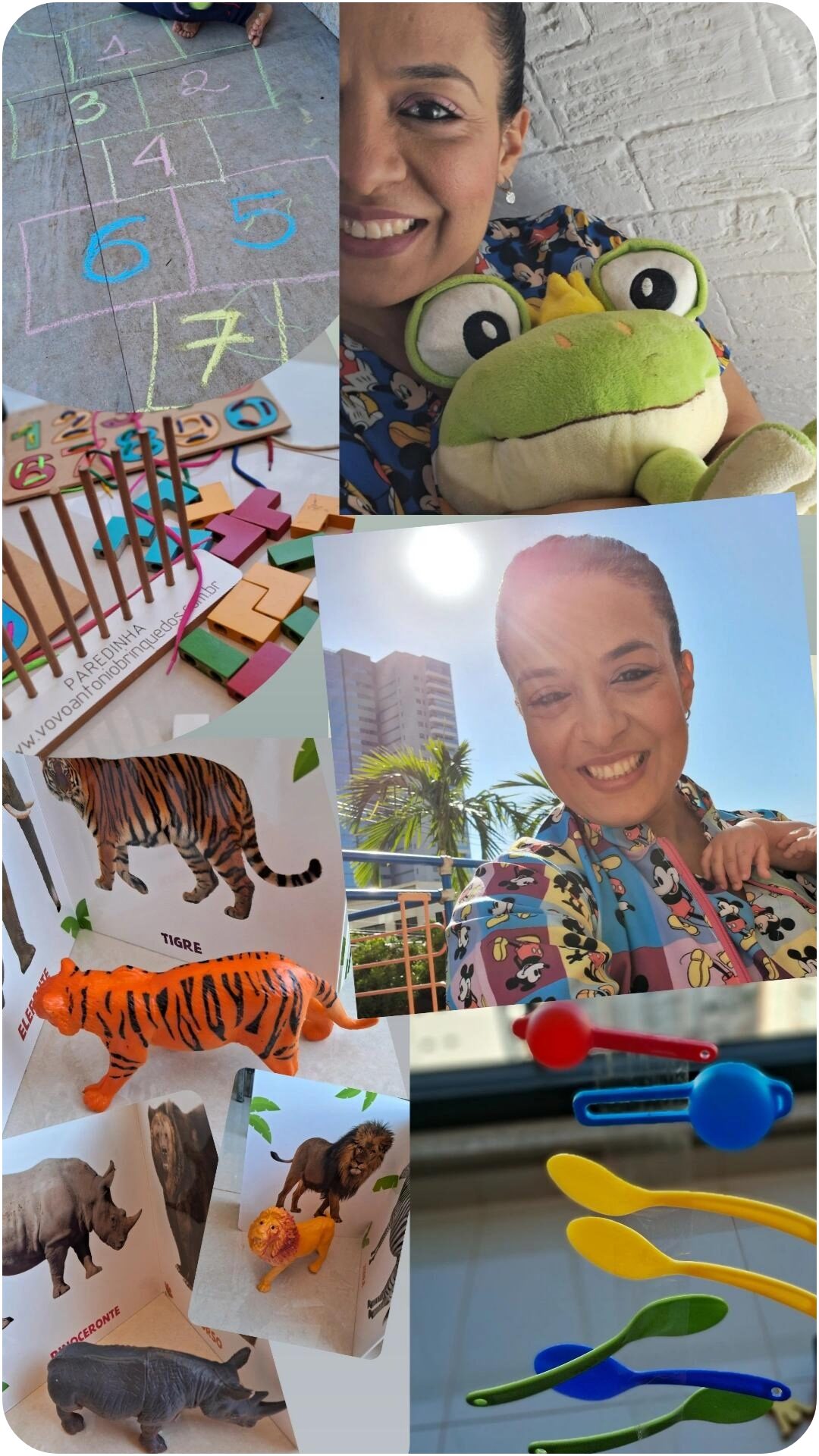 Colagem de Fotos da inha rotina