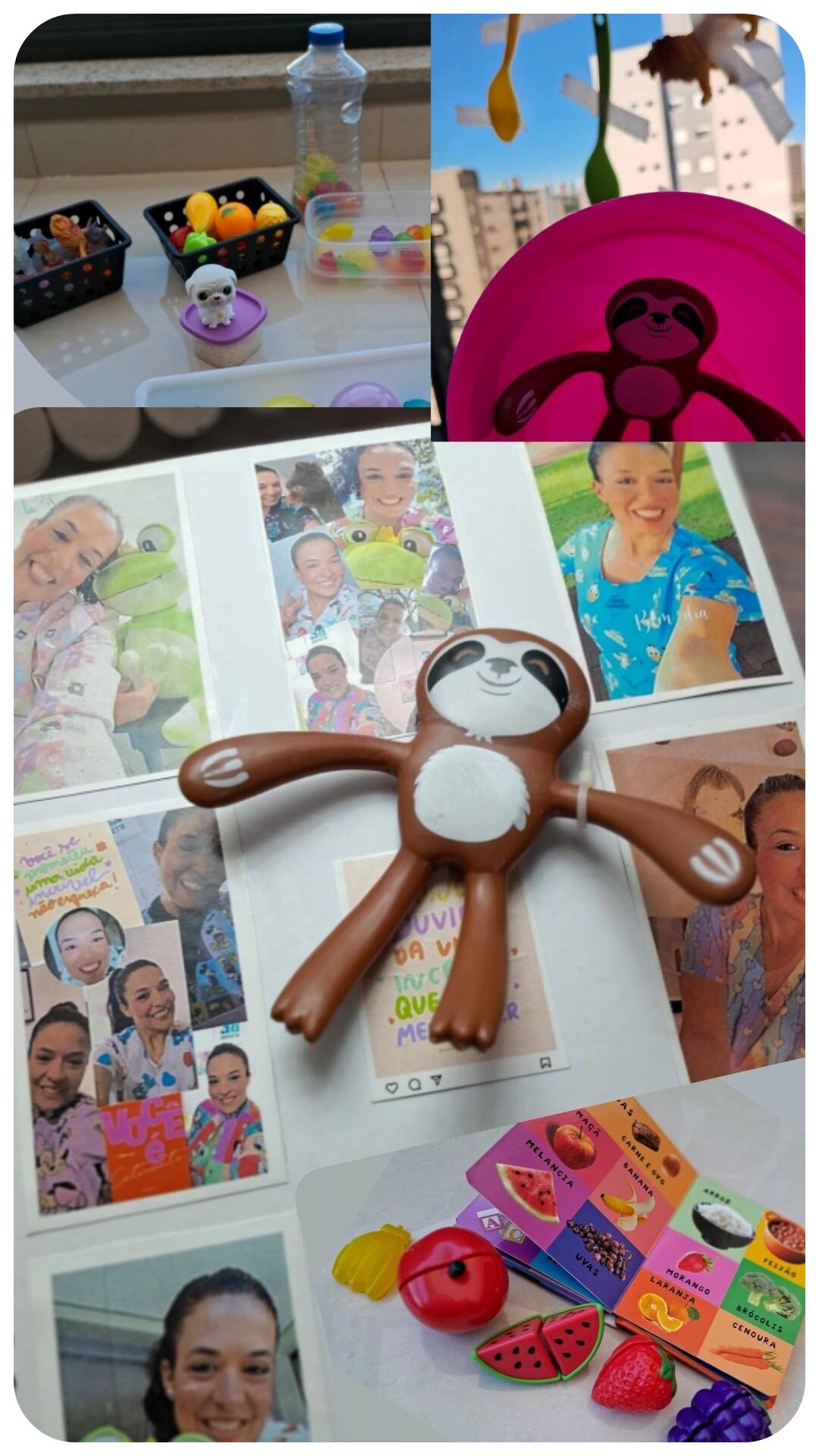 Album de várias fotos como Babá