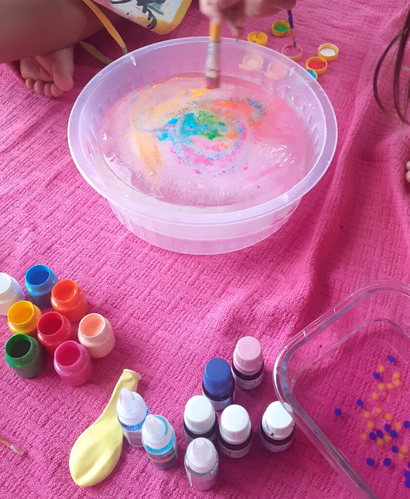 Pintura no gelo com minhas clientes especiais