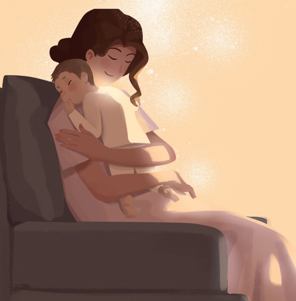 imagem mãe e filho